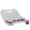 Everything Mary 12-Compartment Bead Storage Case with Removable Jars – Portable Organizer for Jewelry, Sewing, and Craft Supplies